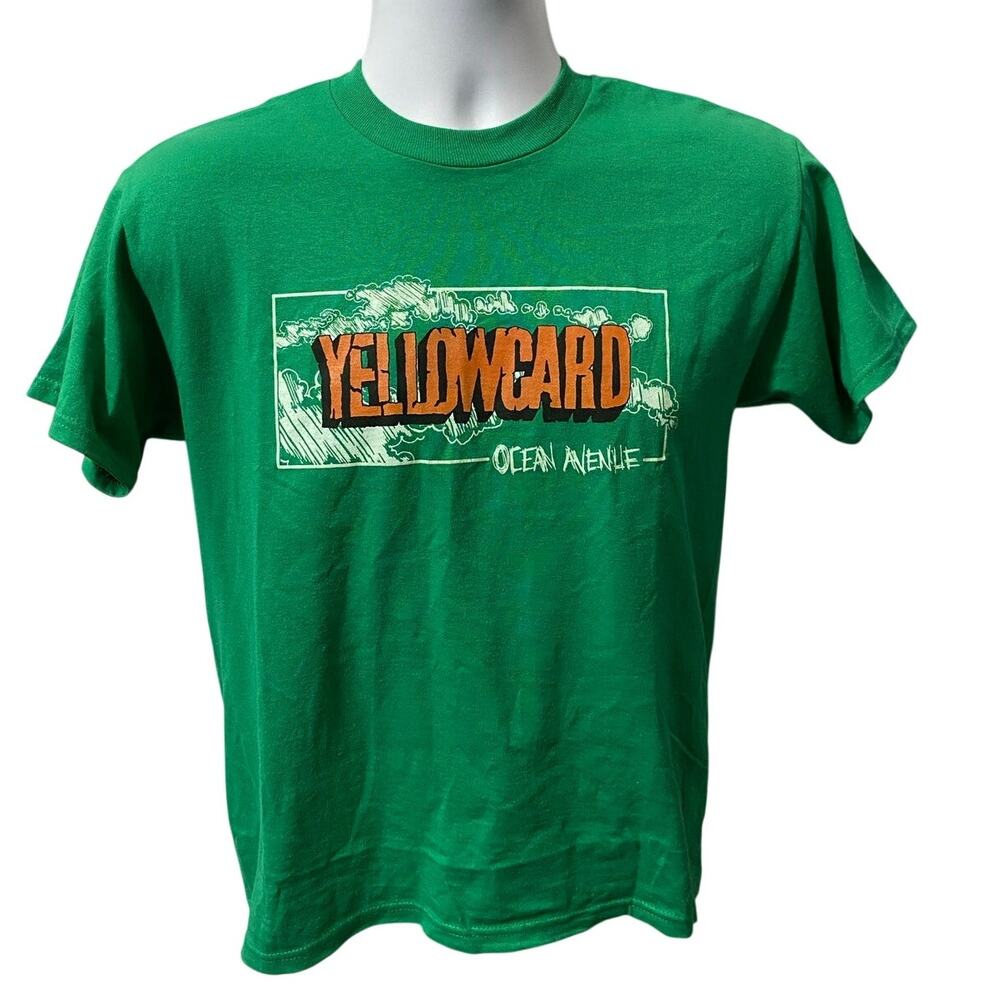 YELLOWCARD "Ocean Avenue" Green Graphic Shirt — Adult Small 19x24